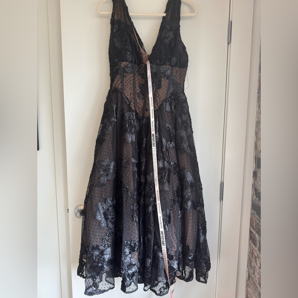 NWT Sianna Lace Corset Cocktail Midi Dress - Picture 4 of 8